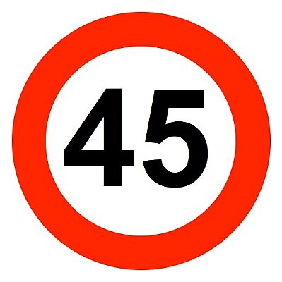 Sticker C43 '45' 200 mm - EG/KL1