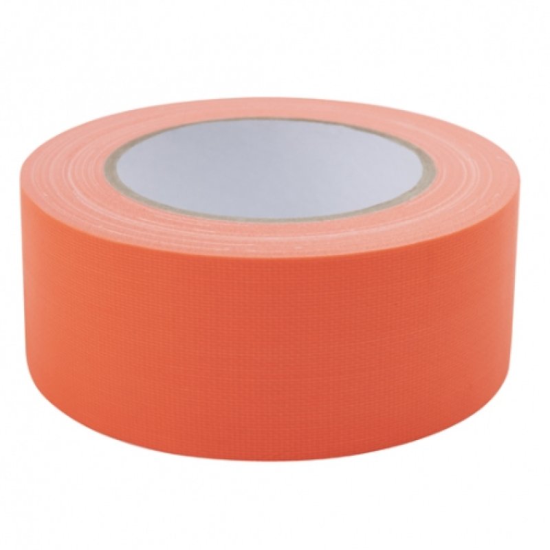 Zelfklevende fluo/neon tape oranje - 50 mm x 25 m