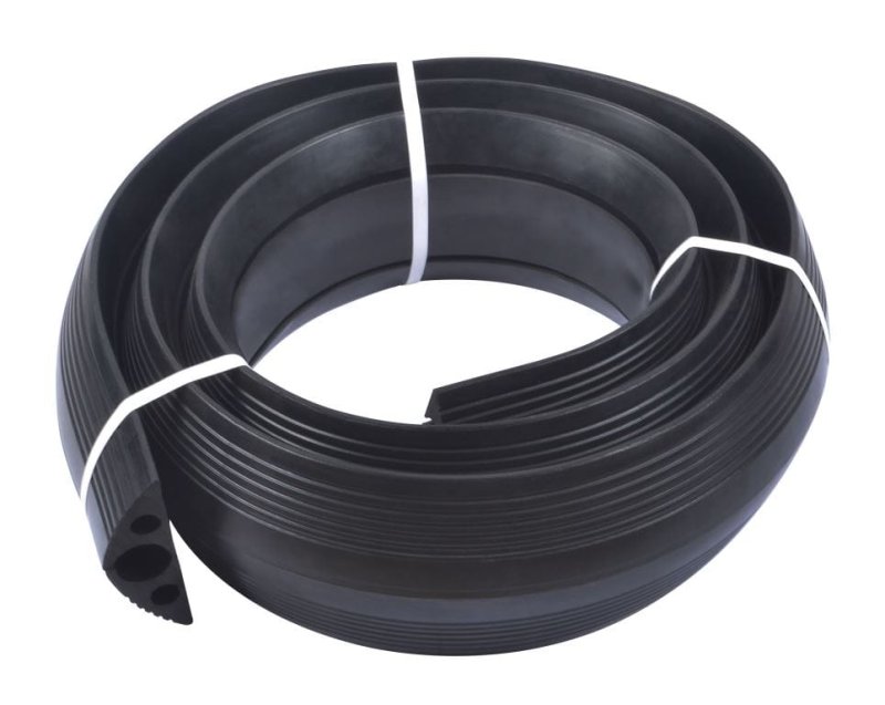 Kabeldrempel uit rubber, op rol - 4000 x 160 x 50 mm
