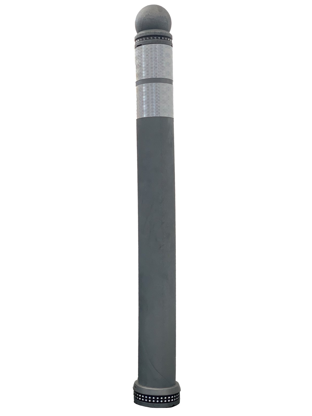 Alko Pole City met Bolkop ø80 x 800 mm - antraciet grijs + 2x witte reflectie KL3 - M24