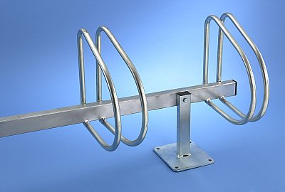 Set voetplaten voor verzinkt fietsenrek 5 fietsen VEFIB141V 45° of VEFIB140V 90°