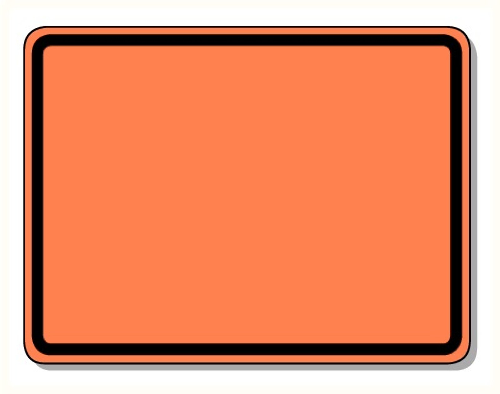 Magnetisch ADR bord - 400 x 300 x 1,5mm reflecterend