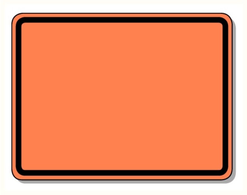 Magnetisch ADR bord - 400 x 300 x 1,5mm reflecterend