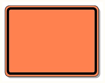 Magnetisch ADR bord - 400 x 300 x 1,5mm reflecterend