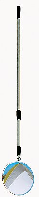 Inspectiespiegel rond Ø300mm (polymir) met telescopische steel van 1m tot 3m