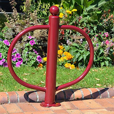Arceau antivol moto - poteau Ø76mm et tube Ø30mm - NOIR