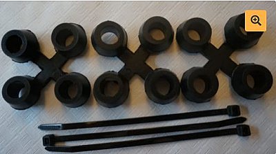 Verlengset voor gootband 300 x 25 x 2,2 cm - extra heavy duty