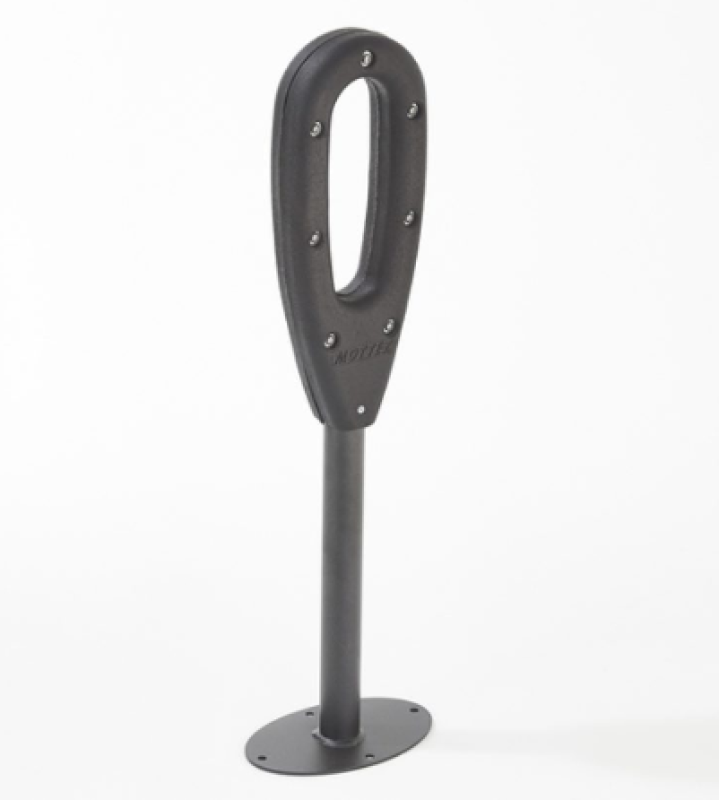 Fietsendrager voor 2 fietsen met 1 gerecycleerde rubberen lus - L 26 x B 16 x H 80 cm