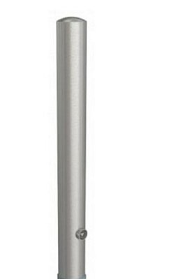 Inox paal Ø102mm H 900 mm (400 mm ondergronds) uitneembaar met driekantslot - ZONDER BODEMHULS