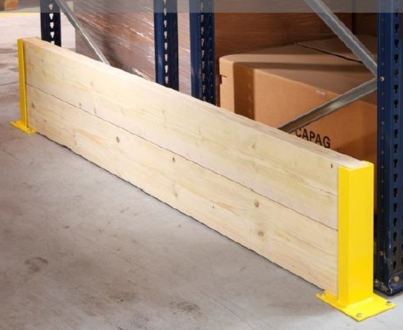 Madrier en sapin pour protection rayonnage - SIRB395VX46 (2400 x 75 x 225 mm)
