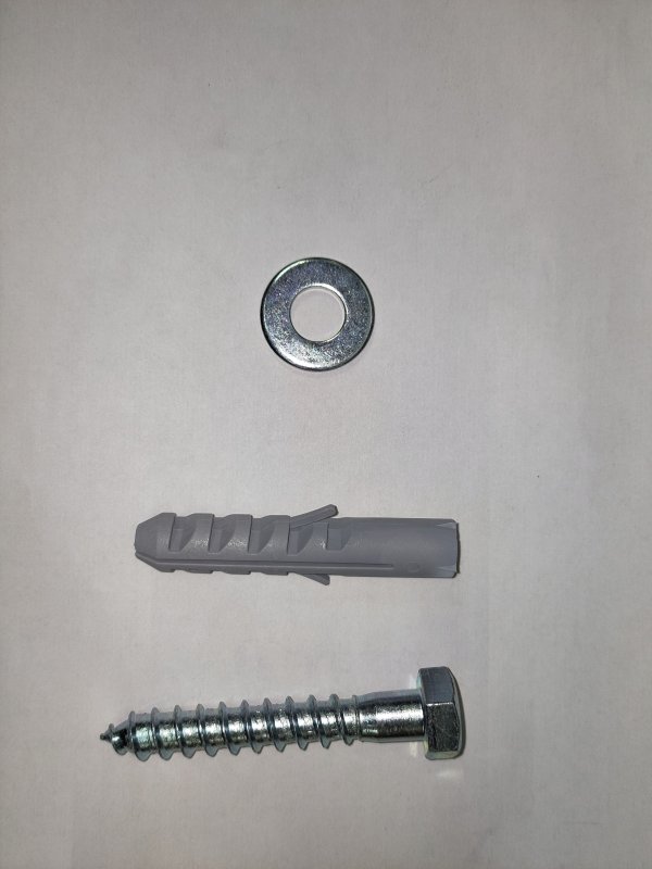 Bevestigingsbout & plug & ring - M12x75 mm voor bevestiging in asfalt
