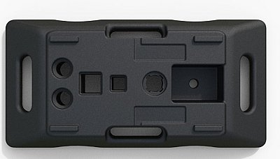 Recycle sokkel - 895 x 440 x 130 mm - 2x Ø43mm,41x41mm60x60mm,Ø53 mm +/-28kg