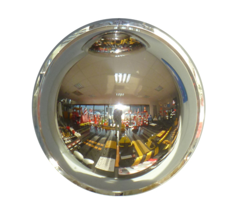 Panoramische spiegel 360° (1/2 bolspiegel) in acryl in verschillende afmetingen