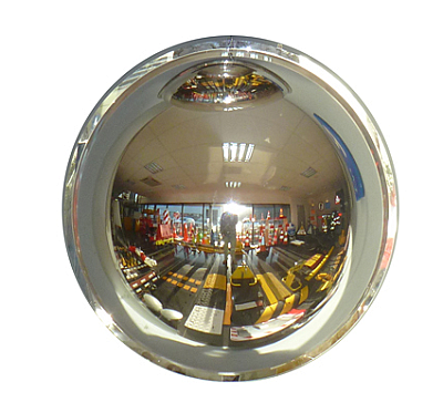 Panoramische spiegel 360° (1/2 bolspiegel) in acryl in verschillende afmetingen