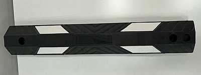 Parkeerstop 90 x 15 x 10 cm in gevulkaniseerde rubber (incl bevestigingen en doppen)