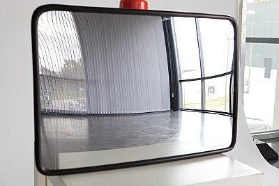 Outdoor spiegel kunststof zonder kader in verschillende afmetingen (inclusief bevestigingsbeugel)