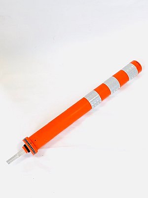 Flexibele overrijdbare Alkopole gemaakt uit flexibel polyurethaan H 800 mm x Ø80 mm inclusief M16 of M24 bevestiging,  in verschillende kleuren