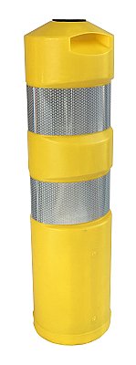 Flexibel plooibaken PeHD / EVA + UV bescherming voorzien van KL2 reflectie - H 750 mm Ø 200 mm in verschillende kleuren (inclusief bevestiging)