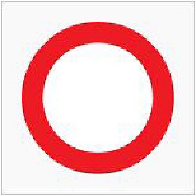 Verkeersbord type 250 C3 / 400 of 700 mm met reflectie type 1 (EG)