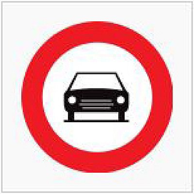 Verkeersbord type 250 C5 / 400 of 700 mm met reflectie type 1 (EG)