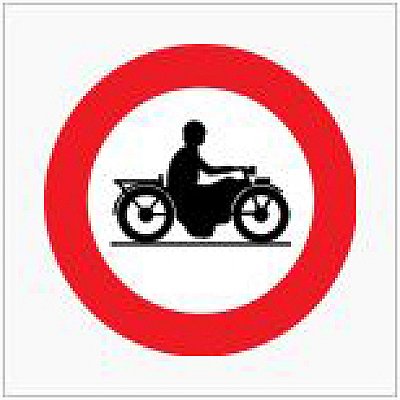 Verkeersbord type 250 C7 / 400 of 700 mm met reflectie type 1 (EG)