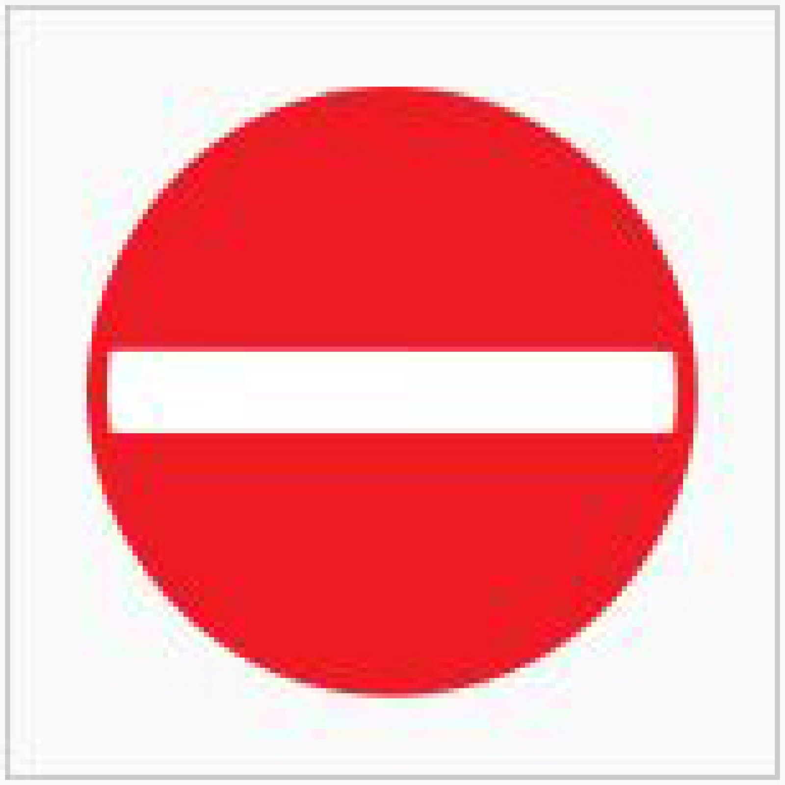 Verkeersbord type 250 C1 / 400, 700 of 900 mm met reflectie type 1 (EG)