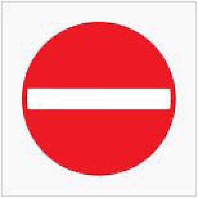 Verkeersbord type 250 C1 / 400, 700 of 900 mm met reflectie type 1 (EG)