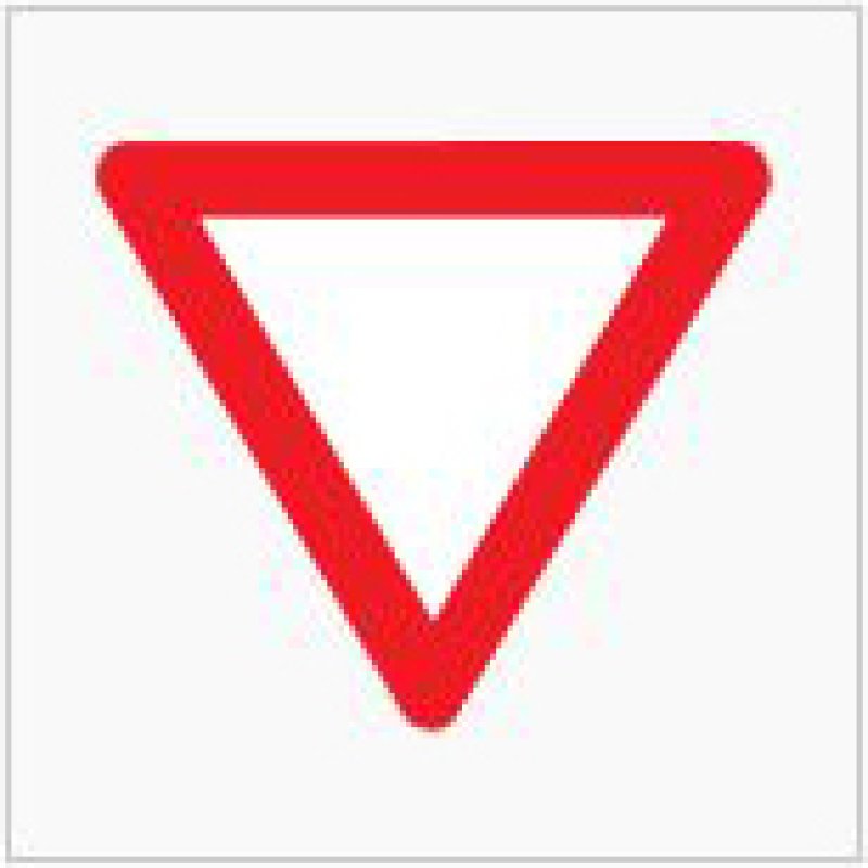 Verkeersbord type 250 B1 / 400 of 700 mm met reflectie type 1 (EG)