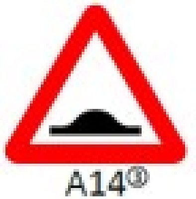Verkeersbord type 250 A14 / 400 of 700 mm met reflectie type 3 (DG)
