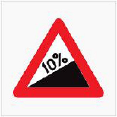 Verkeersbord type 250 A3 / 400 of 700 mm met reflectie type 3 (DG)