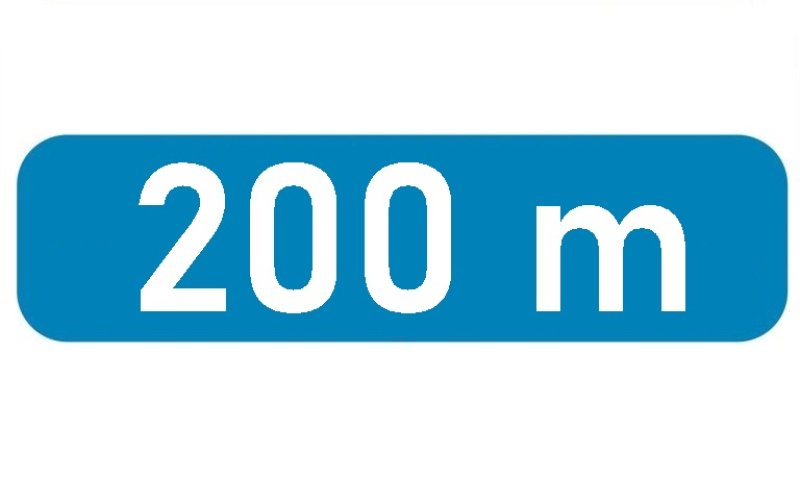Verkeersbord type 2000 B3 / 400x200 of 700x200 mm met reflectie type 1 (EG)