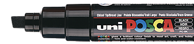 Uni posca paint marker black