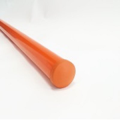 Gegalvaniseerde paal Ø51 mm oranje gepoederd in verschillende lengtes