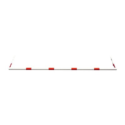 Flexibele hoogtebegrenzer wit gepoederd met rode reflectiebanden Ø40 mm in verschillende afmetingen