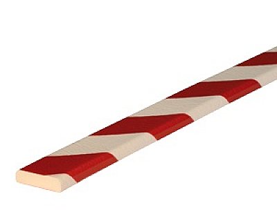 Flexibele stootband TYPE F in polyurethaan in verschillende kleuren en lengtes