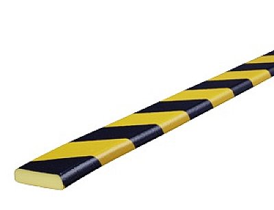 Flexibele stootband TYPE F in polyurethaan in verschillende kleuren en lengtes