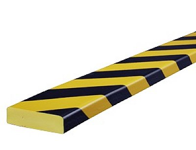 Flexibele stootband TYPE S in polyurethaan in verschillende kleuren en lengtes