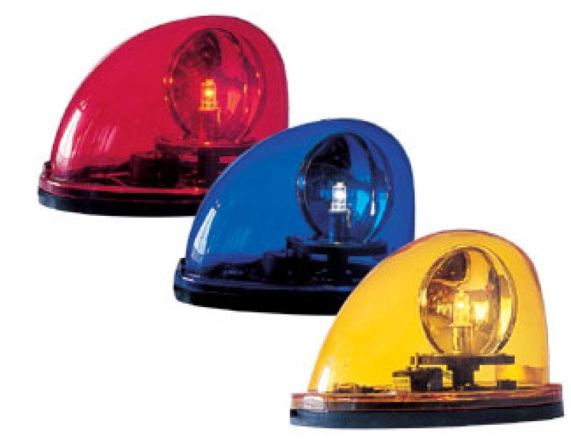 Magnetisch zwaailicht 12 V halogeen met sigarettenplug in verschillende kleuren