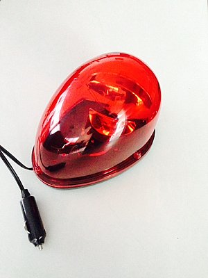 Magnetisch zwaailicht 12 V halogeen met sigarettenplug in verschillende kleuren