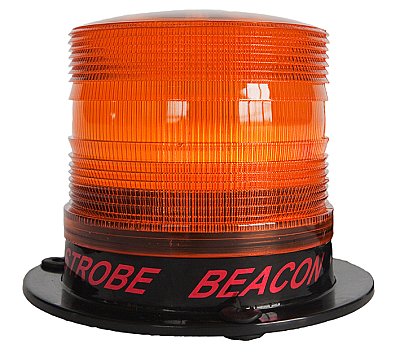 Strobe Xenon/Xenon flash oranje - Ø12 cm - H 12 cm - 12/80V - vaste of magnetische plaatsing
