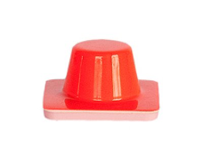 Fluo oranje mini kegel in soepele pvc zonder banden