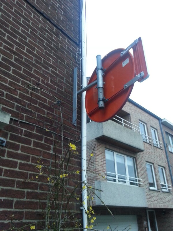Haakse muurbeugel T2000/T250 - 400 of 700 mm (2 horizontale buizen)