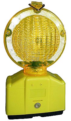 LED pinklamp éénzijdige gele lens Ø18cm ZONDER beugel - Internal switch.