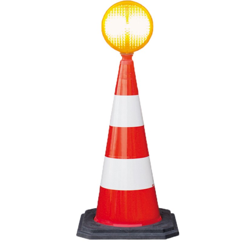 Lamp voor kegel 75 cm geel LED