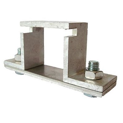 Beugel voor borden - T2000 - 40/40mm - aluminium (met gemonteerde sluitplaat)