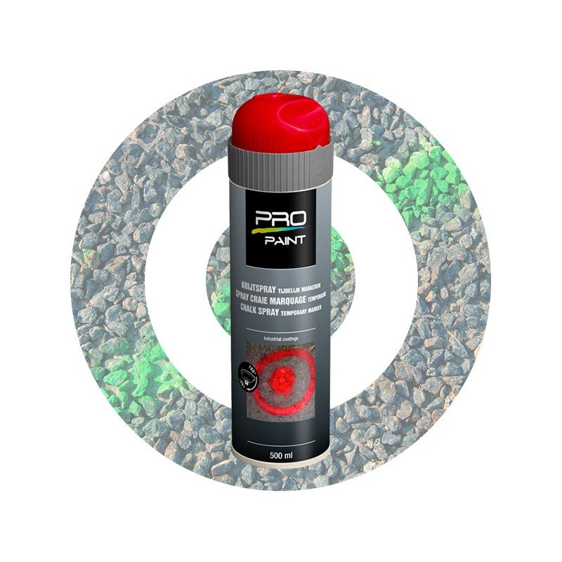 Krijtspray rood tijdelijk 500 ml