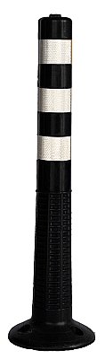 Super flexi PU paaltje in verschillende kleuren H 750 mm Ø 100 mm voorzien van KL2 reflectie