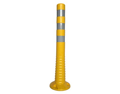 Super flexi PU paaltje in verschillende kleuren H 750 mm Ø 100 mm voorzien van KL2 reflectie