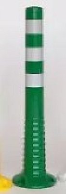 Super flexi PU paaltje in verschillende kleuren H 750 mm Ø 100 mm voorzien van KL2 reflectie