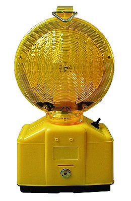 Xenon flitslamp met beugel Ø180 mm enkelzijdig met interne of externe schakelaar - GEEL